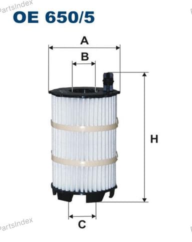 Изображение - Фильтр масляный Filtron OE 650/5 (HU 7005 X)