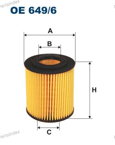 Изображение - Фильтр масляный Filtron OE 649/6 (HU 815/2 X)