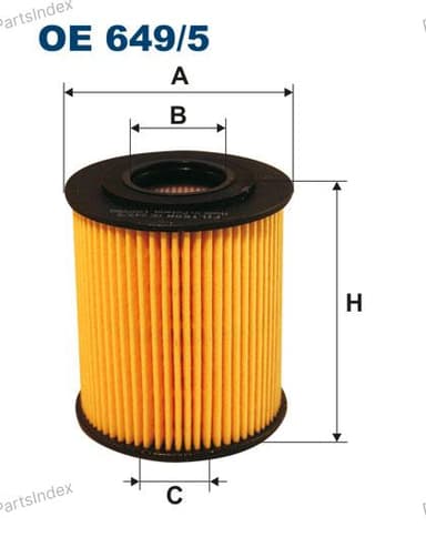 Изображение - Фильтр масляный Filtron OE 649/5 (HU 818 X)