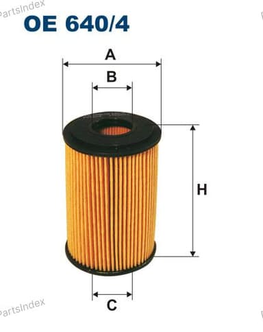 Изображение - Фильтр масляный Filtron OE 640/4 (HU 610 X)