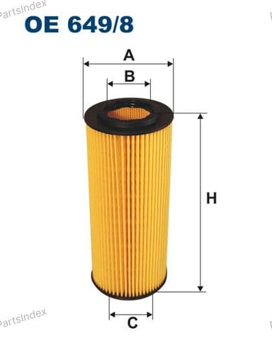 Изображение - Фильтр масляный Filtron OE 649/8 (HU 721/4 X)