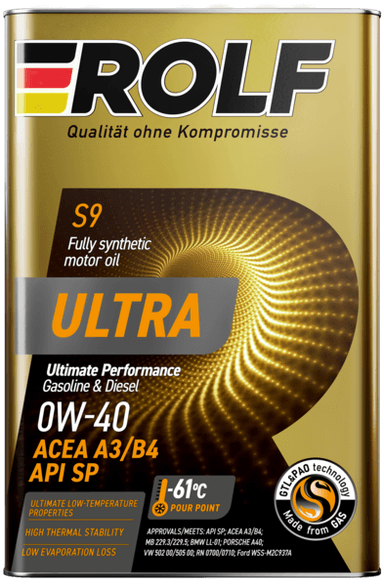 Изображение - ROLF Ultra SAE 0w-40,  ACEA A3/B4, API SN/CF