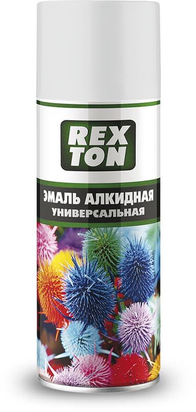 Изображение - RT100.20 Эмаль алкидная универсальная REXTON, белая глянцевая, аэрозоль