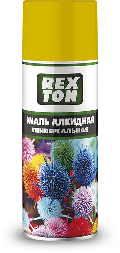 Изображение - RT100.70 Эмаль алкидная универсальная REXTON, желтая, аэрозоль